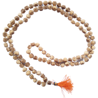 Tulsi Mala 108 + 1 des perles de bois de Tulsi